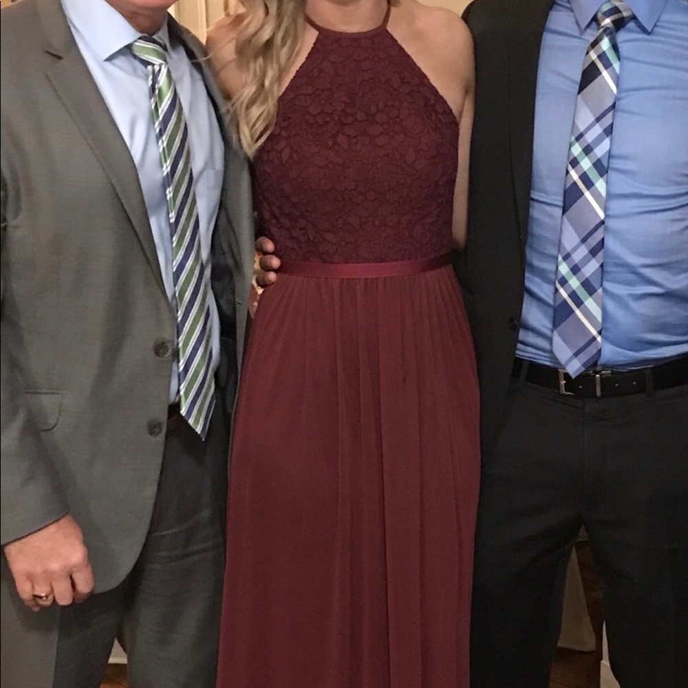 Burgundy Bridesmaid Dress